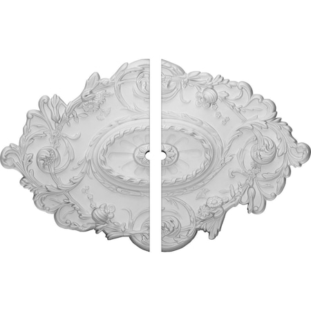 Ekena Millwork Strasbourg Ceiling Medallion, 30 1/2"W x 20"H x 1 1/2"ID x 1 1/2"P CM30SG2-01500